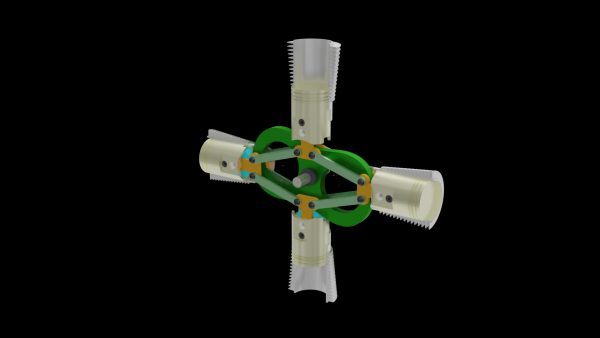 径向发动机机构动画