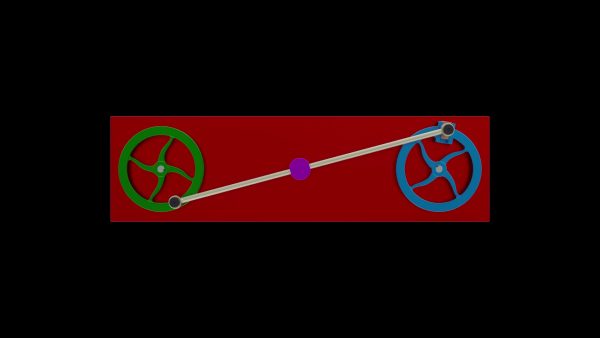 平行无齿轮传动机构动画