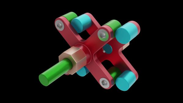 交叉销钉耦合机构动画