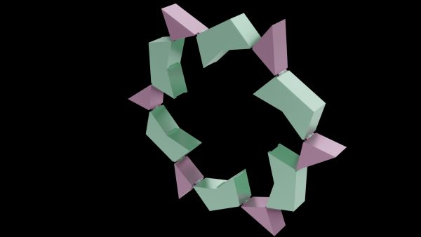 十二边形分解机构动画