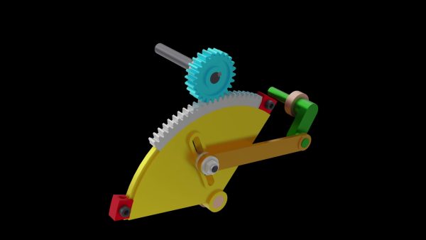 双行程往复机构动画