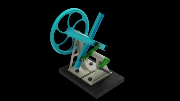 双滑块曲柄机构动画