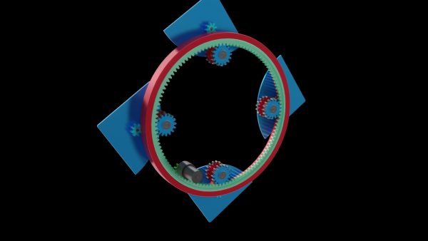 爆炸圆机构动画