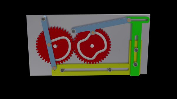 齿轮-凸轮-滑块-锤击机构运动动画