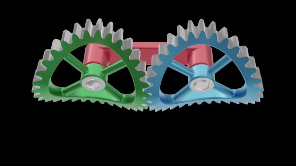 齿轮_正弦切割运动机构动画