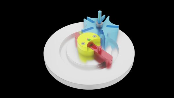 插槽引导的日内瓦机构运动动画