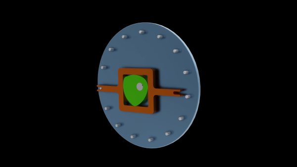 莱洛三角形间歇销机构动画