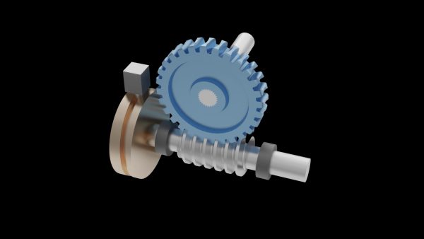 间歇-蜗轮-凸轮机构动画