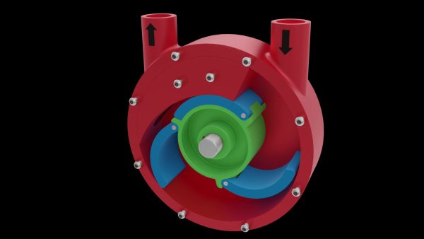 离心泵机构运动动画